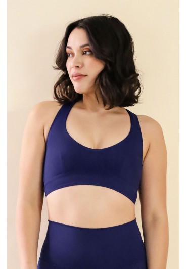 Louise Top Navy Blue