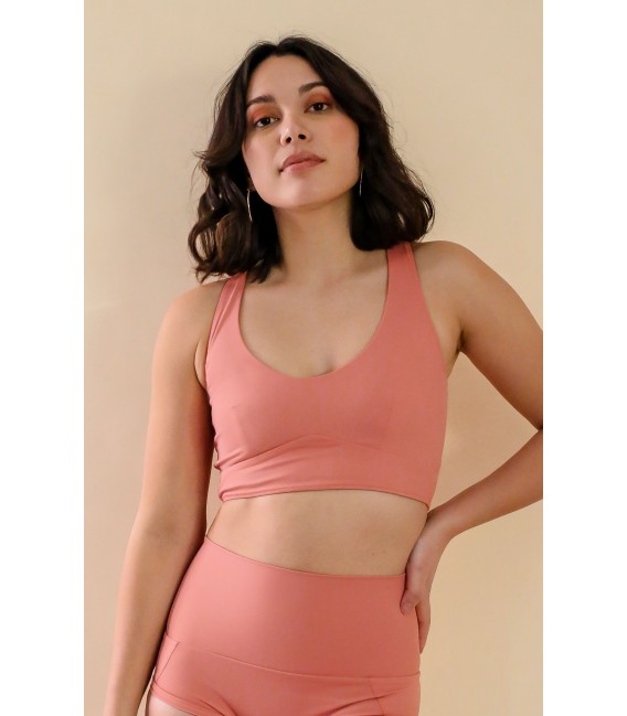 Louise Top Terracotta Pink